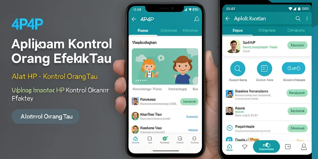 Antarmuka pengguna 4P4P yang intuitif untuk kontrol orang tua.