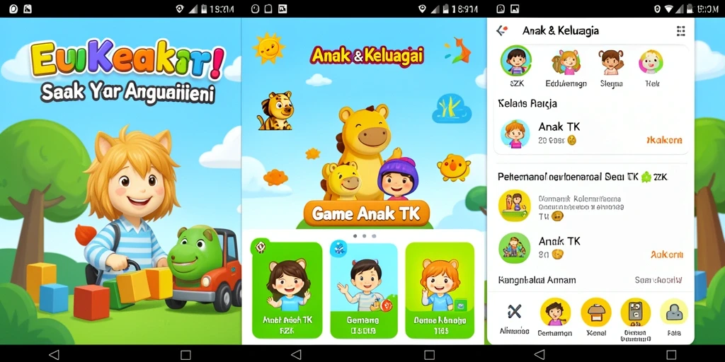 Antarmuka permainan edukatif yang cerah dan menyenangkan di 8ZK.