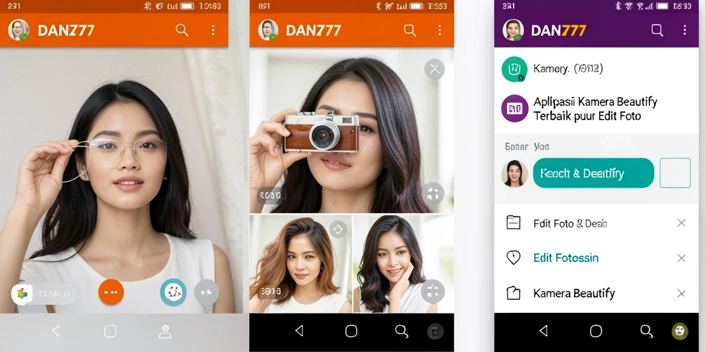 Tampilan antarmuka aplikasi DAN777 yang elegan dan mudah digunakan.