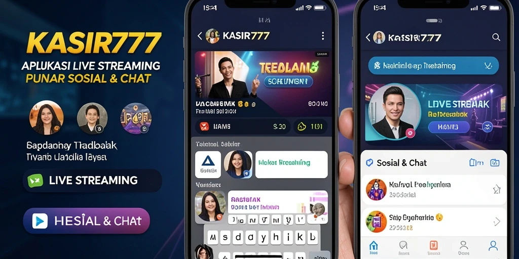 Tampilan antarmuka KASIR777 yang user-friendly untuk live streaming.
