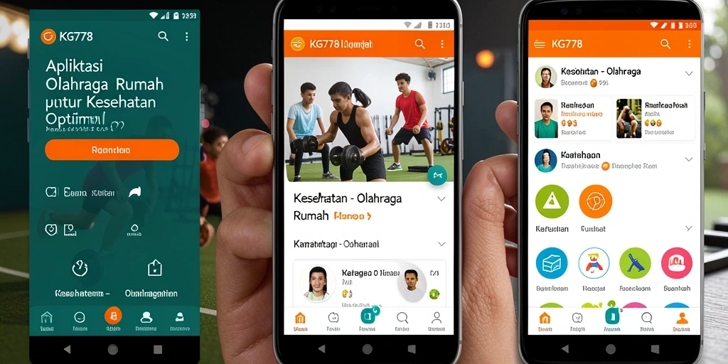 Antarmuka KG778 yang ramah pengguna dengan berbagai fungsi olahraga.