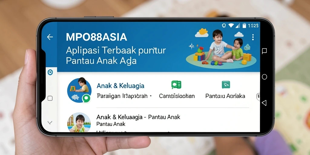 Antarmuka MPO88ASIA yang intuitif dan ramah pengguna untuk memantau anak.
