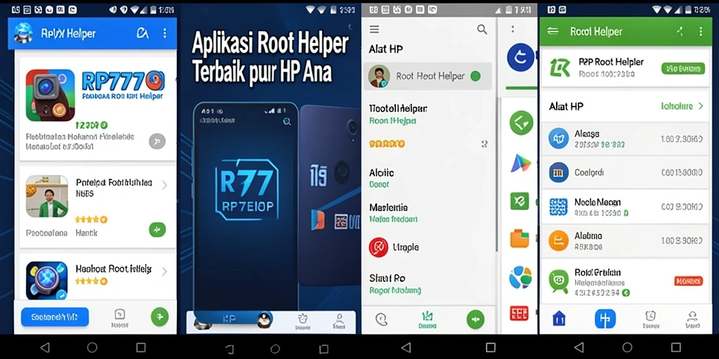 Tampilan antarmuka RP777 yang sederhana dan intuitif.