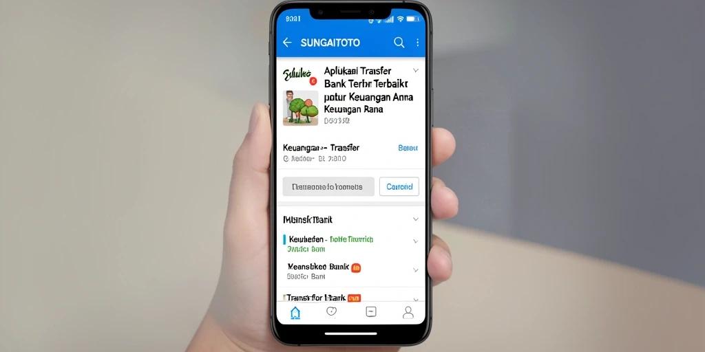 Tampilan antarmuka SUNGAITOTO yang sederhana dan mudah digunakan.