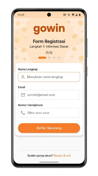 Panduan Registrasi Akun Baru Gowin untuk Pengguna Android